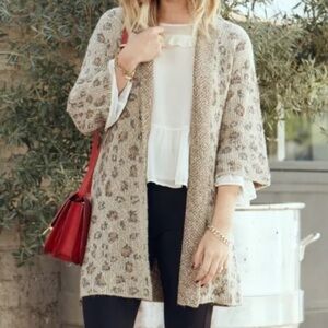 Cupcakes & Cashmere Cheetah Long Sweater